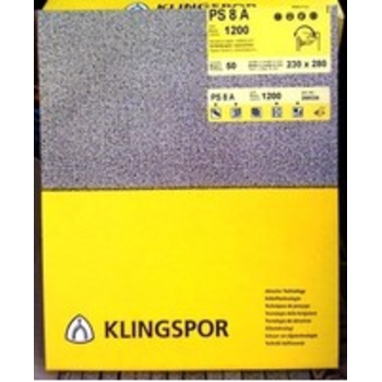 Бумага шлифовальная на бумажной основе Р180 Klingspor 115/280мм с отв. (комплект 10шт)